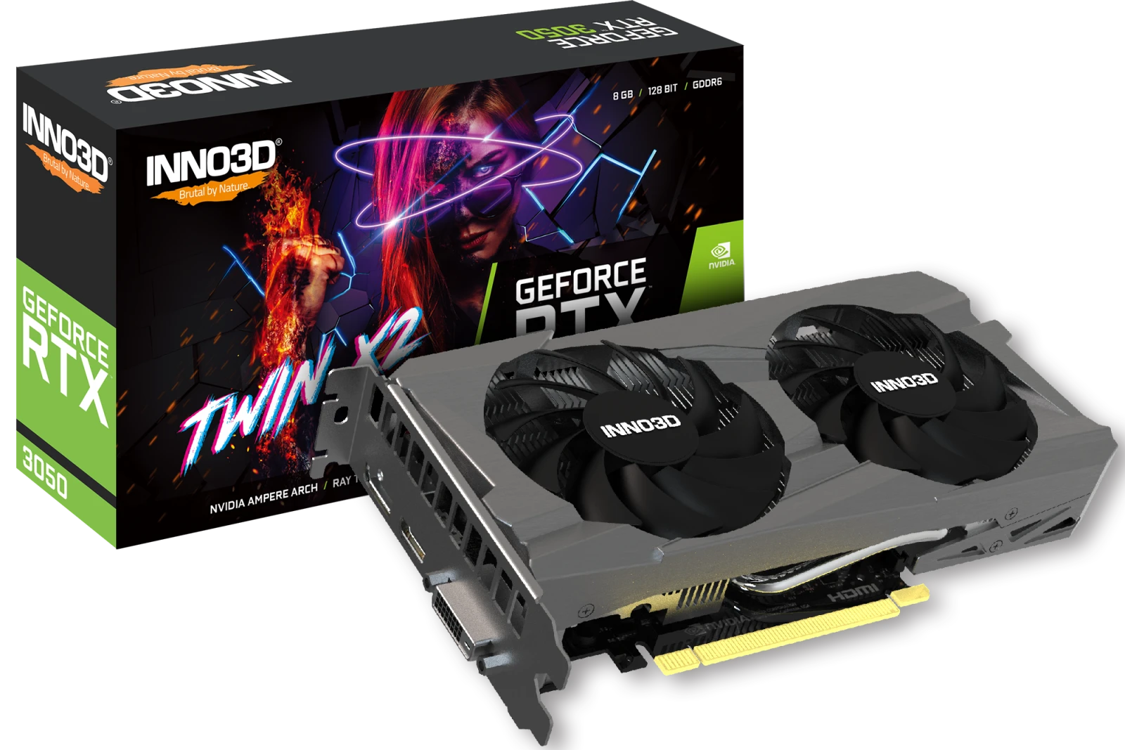 INNO3D GEFORCE RTX 3050 TWIN X2 (N30502-08D6-1711VA41)